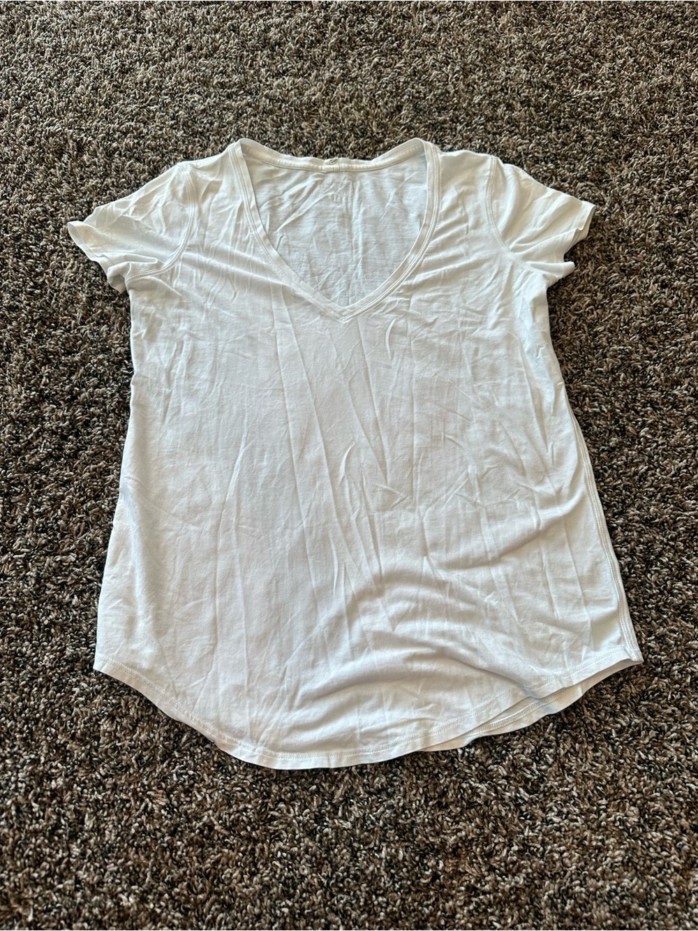 lululemon Classic White V-Neck Women's Tee
